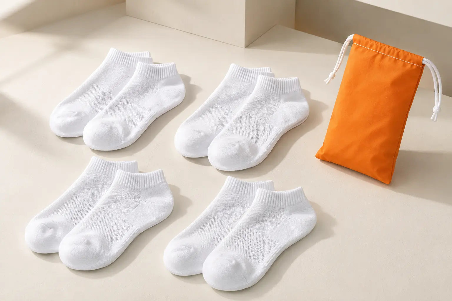 D7 four-pair pack with a concept pouch; final packaging may differ
