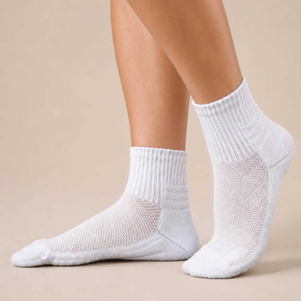 Real D7 Ankle socks showing the reinforced toe